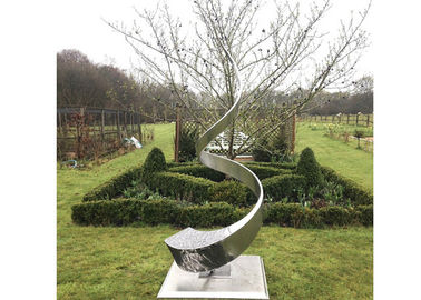 High Polished Stainless Steel Sculpture Contemporary Metal Landscape Sculpture