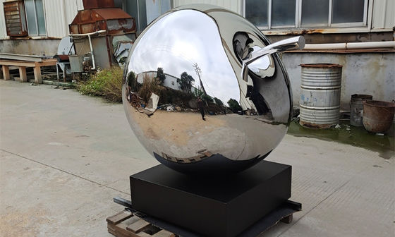 좋은 가격 금속은 스테인레스 강 과일 사과 조각 야외 장식을 닦았습니다 온라인으로