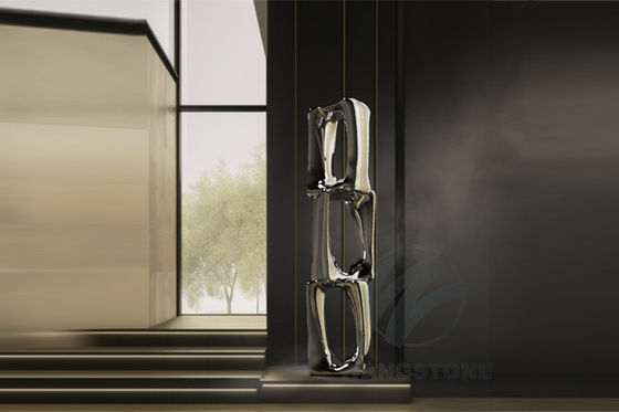 좋은 가격 현대 미술 추상적인 스테인리스 스틸 야외 금속 조각 거울 닦은 온라인으로