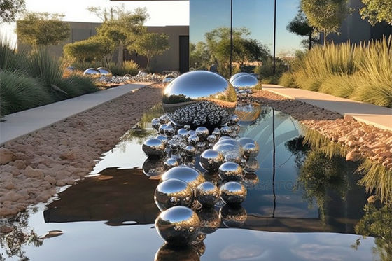 좋은 가격 현대 스테인레스 스틸 무한공구구 예술 야외 금속 조각 온라인으로