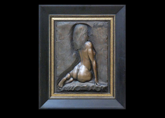 좋은 가격 바르게 여기에서 기다리는 서쪽 청동 조각품 아름다운 디자인 반대로 부식 온라인으로