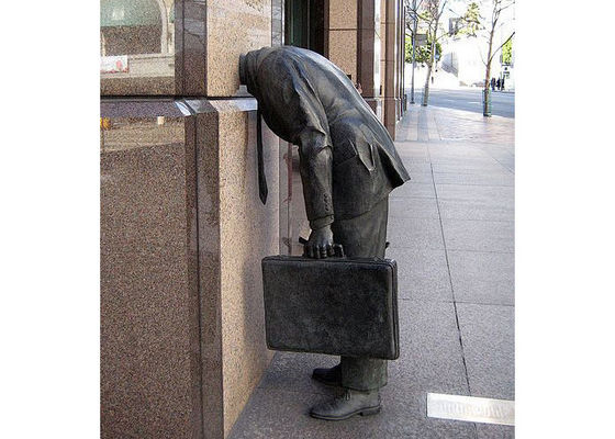 좋은 가격 생체 크기 현대 야외 거리 미술 鋳造 청동 남자 조각 온라인으로