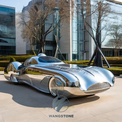 좋은 가격 도시 풍경용 스테인리스 스틸 자동차 조각품 온라인으로