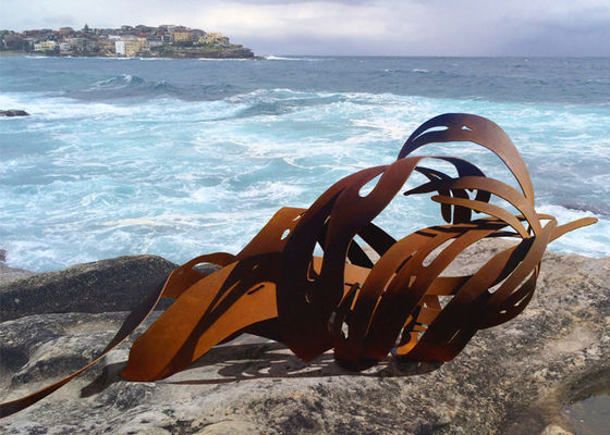 좋은 가격 큰 녹스는 정원 Corten 강철 조각품, 옥외 금속 조각품 요약 훈장 온라인으로