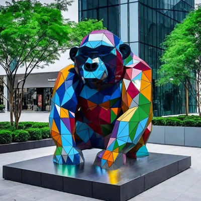 좋은 가격 중국 장식 조각 레이저 절단 스테인리스 스틸 원숭이 조각 온라인으로