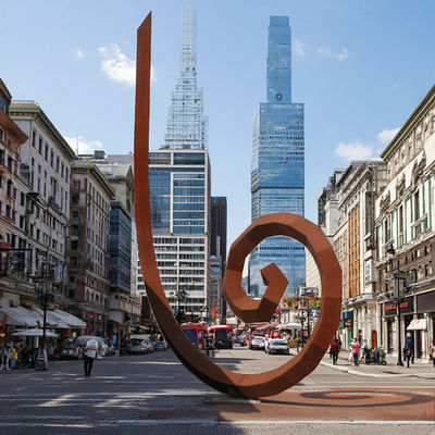 좋은 가격 큰 류스 메탈 아트 야외 도시 공원 풍경 기상화 강철 조각품 판매자 온라인으로