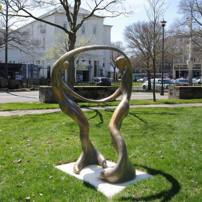 좋은 가격 커스텀 라이프 사이즈 금속 가스팅 춤추는 수녀 동화 정원 예술 조각상 온라인으로