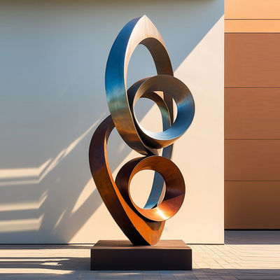 좋은 가격 장식 녹슨 강철 스테인리스 스틸 원형 조각 결합 온라인으로