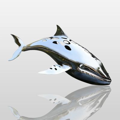좋은 가격 Customized Hollow-Out Leaping Whale Art Statue, Outdoor Water Feature Centerpiece 온라인으로