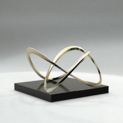 좋은 가격 High-Gloss Golden Intertwined Sculpture - Luxury Interior Art Decoration for Commercial Space 온라인으로
