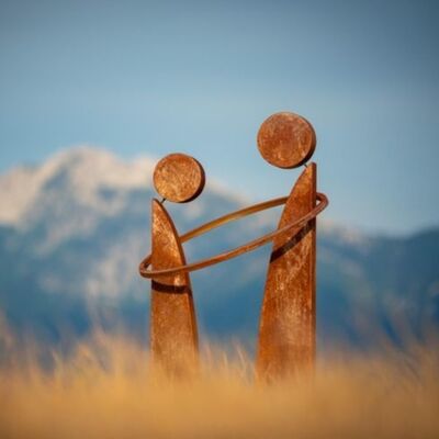 좋은 가격 옥외 / 정원 장식 조경용 코튼 스틸 조각 추상 예술 온라인으로