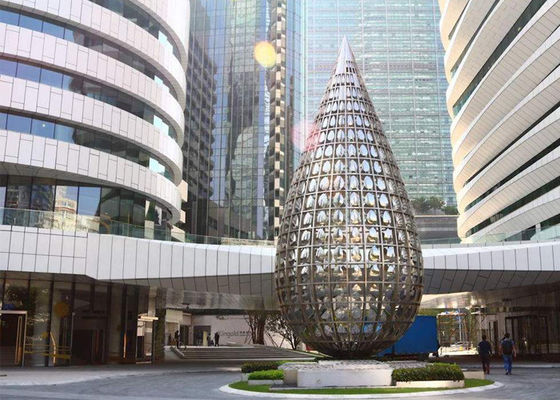 좋은 가격 큰 옥외 금속을 건축하는 닦은 스테인리스는 입구 조각품을 조각합니다 온라인으로