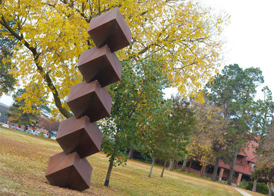 좋은 가격 추상적인 녹스는 정원 조각품, 부식 안정성을 가진 정연한 조각품 온라인으로