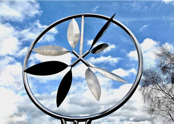 좋은 가격 금속 바람 활동적인 현대 스테인리스 조각품 옥외 장식 온라인으로