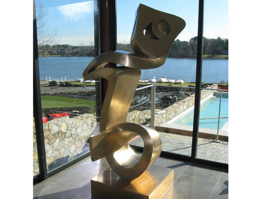 좋은 가격 Mett 끝 스테인리스 조각품 제작 현대 금속 훈장 예술 온라인으로