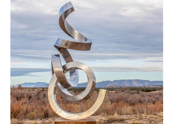 좋은 가격 Wangstone 거울 스테인리스 조각품 큰 훈장 300cm 고도 온라인으로