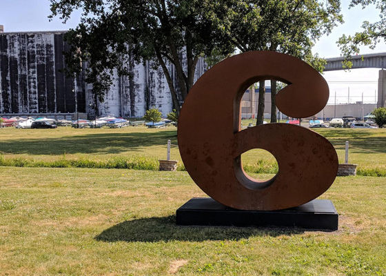 좋은 가격 금속 장식적인 수 조각품 Corten 강철 정원 조각품 녹스는 끝 온라인으로