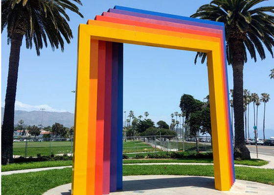 좋은 가격 관례에 의하여 그려지는 금속 조각품, 정원 조경을 위한 현대 문 조각품 온라인으로