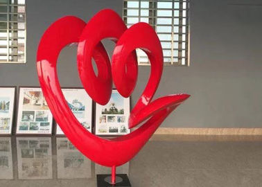 좋은 가격 빨간 큰 예술 도시 조경 스테인리스 예술은 그려진 빨강을 조각합니다 온라인으로