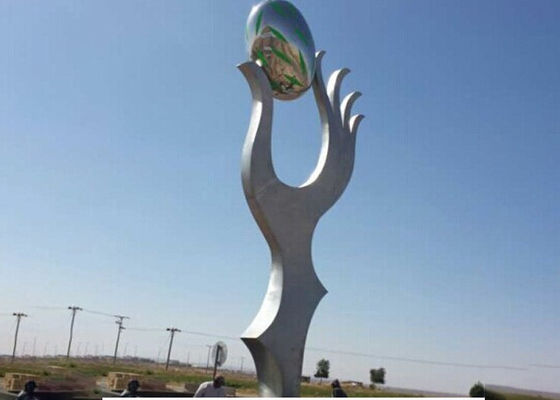 좋은 가격 큰 스테인리스 조각품, 옥외 훈장 금속 조각품 예술가 온라인으로