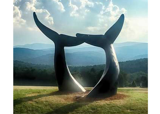 좋은 가격 야외인 것을 위한 250개 센티미터 높이 위조 브론즈 고래 조각 온라인으로