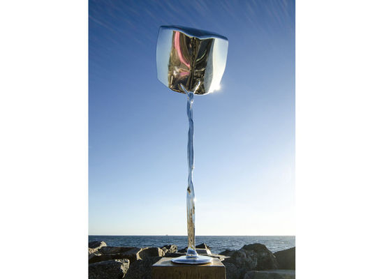 좋은 가격 OEM 300 센티미터 높이는 스테인레스 강 장식적 금속 예술을 닦았습니다 온라인으로