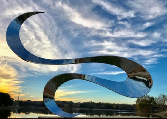 좋은 가격 ODM 현대 광택 스테인레스 스틸 추상 조각 온라인으로