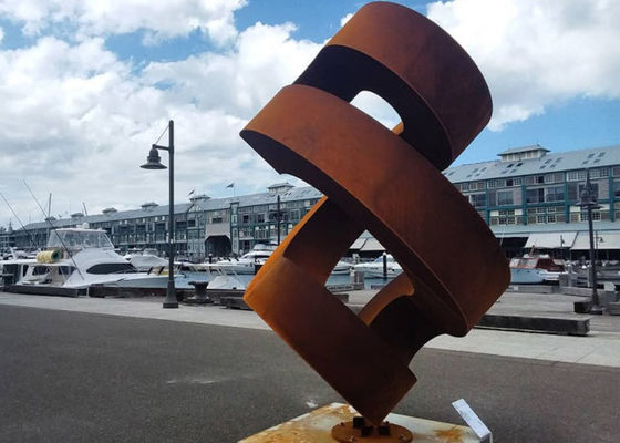 좋은 가격 정원을 위한 큰 녹슨 추상 Corten 강철 조각품 온라인으로