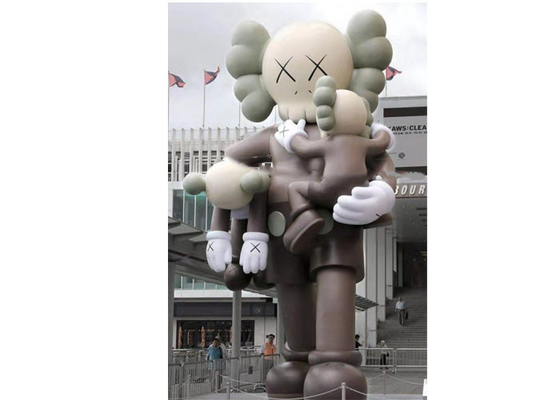 좋은 가격 색칠한 현대 예술 섬유 유리 애니메이션은 맞춤화된 공공 장식을 조각합니다 온라인으로