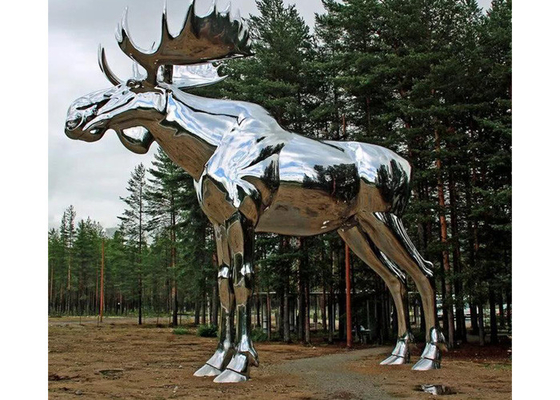 좋은 가격 쇼핑 센터 또는 정원 훈장 거울 큰 말 스테인리스 조각품 150cm 온라인으로