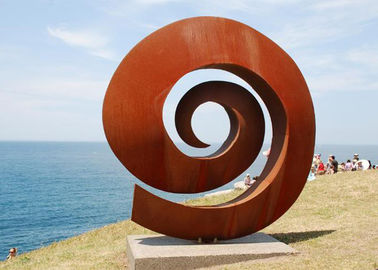 좋은 가격 저항하는 Facete Corten 강철 조각품 2.5mm 간격/180cm 고도를 극복하십시오 온라인으로