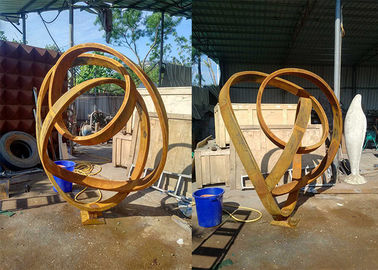 좋은 가격 정원 공중 훈장 Corten 강철 정원 조각품 큰 120cm 고도 온라인으로