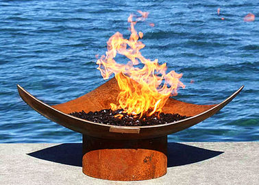 좋은 가격 Corten 옥외 강철 현대 화로, 큰 금속 불 구덩이 50cm 고도 온라인으로
