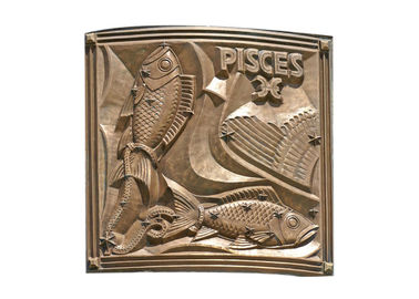 좋은 가격 다른 크기 Pisces 청동 기복 패 용접 기술 200*200cm 온라인으로
