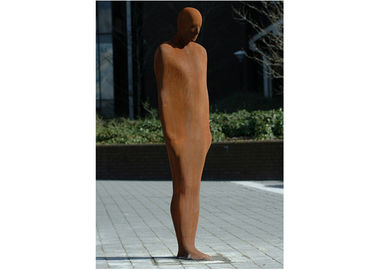좋은 가격 옥외 추상적인 남자 Corten 강철 조각품 조경 실물 크기 현대 작풍 온라인으로