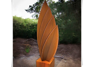 좋은 가격 Corten 현대 용접 강철 조각품은 모양 강철 예술 조각품을 떠납니다 온라인으로