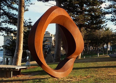좋은 가격 Corten 강철은 조각품, 옥외 강철 조각품 예술 금속 정원 부식했습니다 온라인으로