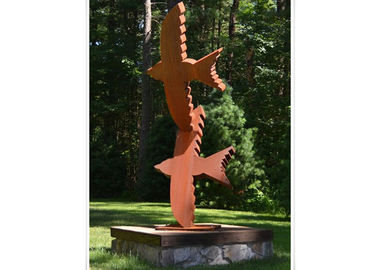좋은 가격 동물 새 작풍 Corten 강철 조각품, 추상적인 Corten 강철 건축술 온라인으로