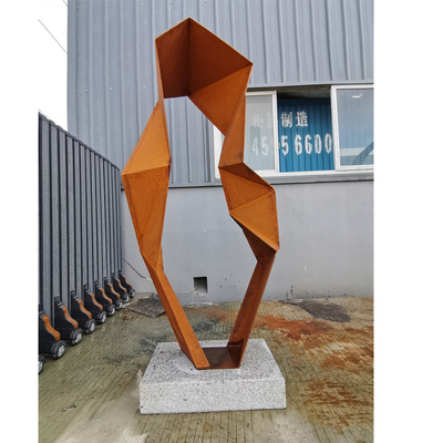 좋은 가격 추상 기하학적 120cm 높이의 코튼 스틸 기질화 조각 온라인으로