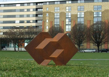 좋은 가격 공원 훈장 Corten 강철 조각품 Corten 정원 조각품 온라인으로