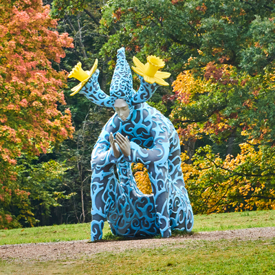 좋은 가격 Large Outdoor Botanical Sculpture - Fiberglass Nature-Themed Art Installation for Gardens 온라인으로