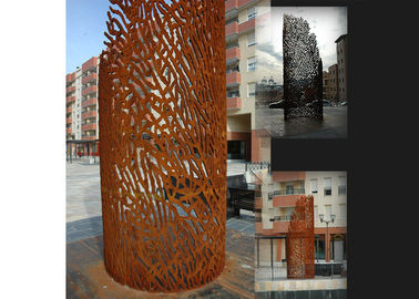 좋은 가격 금속 레이저 커트 Corten 강철 조각품, 부식된 금속 정원 조각품 온라인으로
