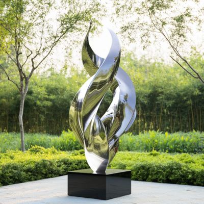 좋은 가격 Custom Modern Public Decoration Stainless Steel Spiral Sculpture 온라인으로