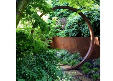 좋은 가격 정원 훈장 금속 예술 조각품 Corten 강철은 조각품 200cm Dia를 둥글게 됩니다 온라인으로