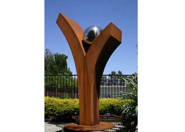 좋은 가격 옥외 추상적인 Corten 강철 조각품 위조 및 주물 기술 온라인으로