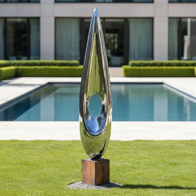 Déjà Vu: Monumental Kinetic Stainless Steel Sculpture