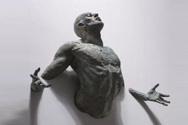 좋은 가격 호텔에서 표시되는 숫자 디자인 주물 끝 동상 벽 남자 조각품 온라인으로