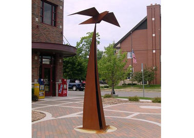 좋은 가격 큰 옥외 예술 장식적인 Corten 강철 추상적인 조각품 위조 및 주물 온라인으로