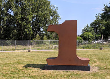 현대 훈장 옥외 금속 예술 조각품 Corten 강철 수 조각품