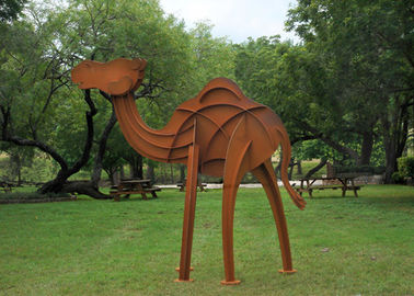 좋은 가격 훈장 Longlife Corten 강철의 녹스는 끝 낙타 금속 야드 조각품 온라인으로